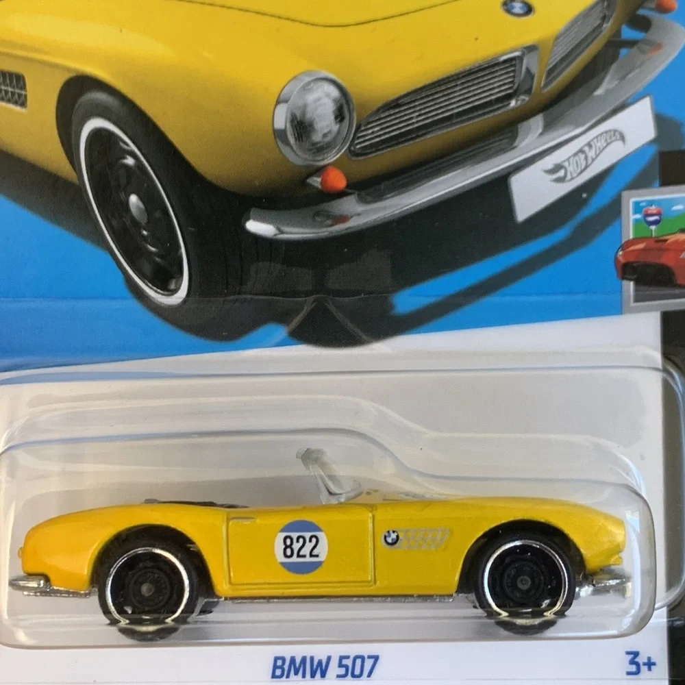 Hot Wheels Beamer BMW 507 HW Roadsters Hotwheels Racing Yellow Race Car New 2024